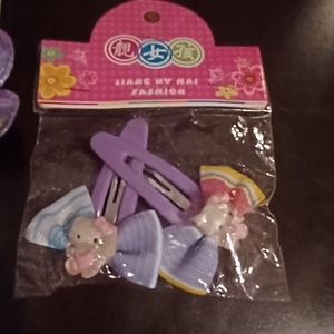 Hello Kitty Anime hair clips